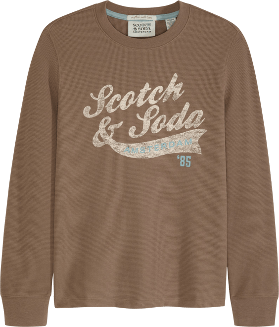 Big Boys Long Sleeve Thermal Graphic Tee