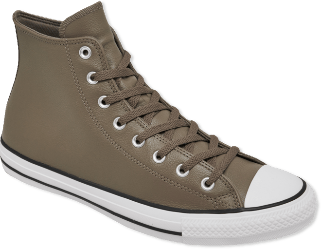 Men s Chuck Taylor All Star Leather High Top Casual Sneakers from Finish Line