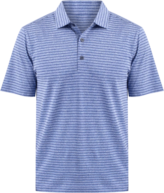 Men's Forge Eco Heather Stripe Stretch Recycled Polo Shirt