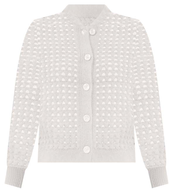 Women's Long-Sleeve Pointelle Cardigan