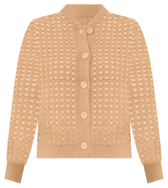 Women's Long-Sleeve Pointelle Cardigan