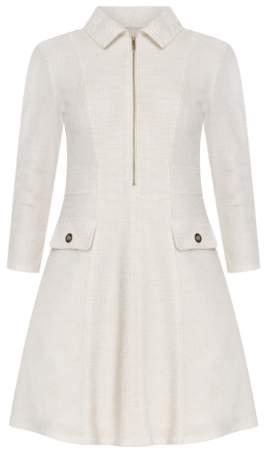 Women's Boucle Fit & Flare Dress