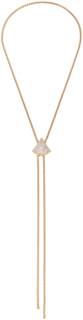 Pave Shine Bolo Necklace