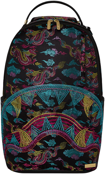 Sprayground Embroidered Dragons DLX Backpack
