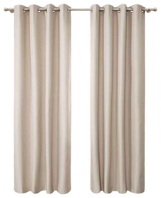 Textured Blackout Grommet Curtains Pair(2 panels), 52"×84"