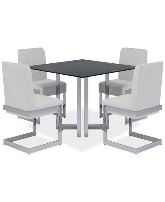 Emila 5 Pc. Dining Set (Square Table & 4 Chairs), Created for Macy's