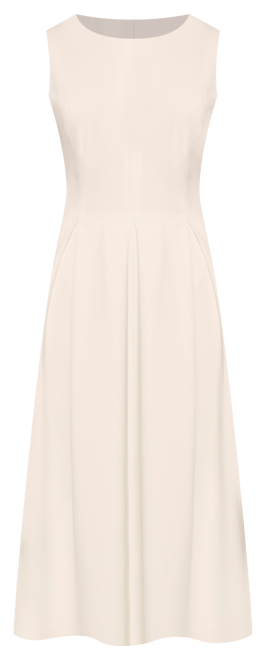 Women's Sleeveless Pleated Midi Dress