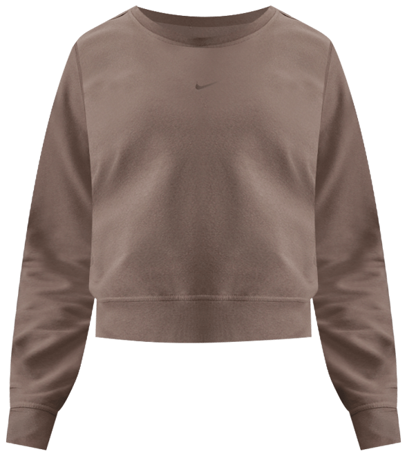 Nike Dri-FIT One Sudadera de French Terry con cuello redondo para mujer