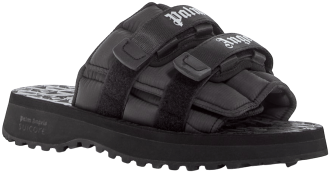 サンダル Palm Angels PALM ANGELS X SUICOKE SANDAL PALM ANGELS X SUICOKE MOTO-P BLACK - BLA in BLACK - BLACK