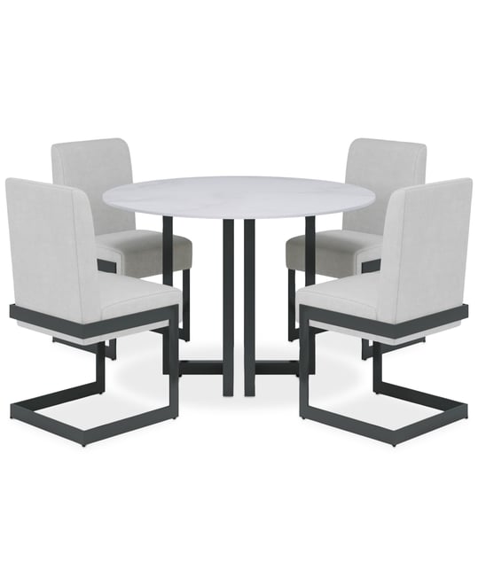 Emila 5 Pc. Dining Set (Round Table & 4 Chairs), Created for Macy's