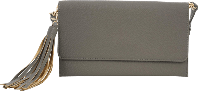 Buxton Solid Faux Leather East West Cell Phone Bag