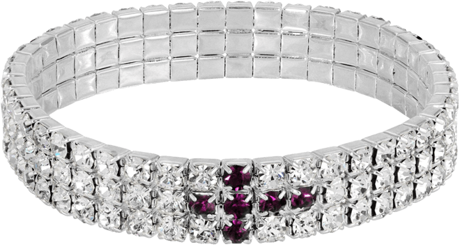 Rhinestone Cross Stretch Bracelet
