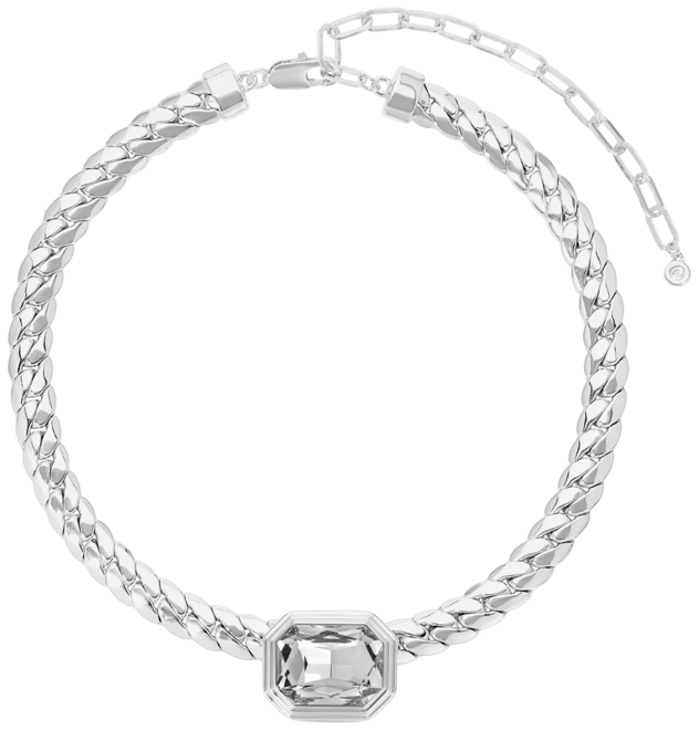 Deco Crystal Statement Cuban Chain Necklace