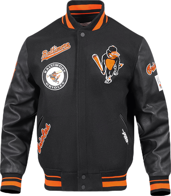 Pro Standard Baltimore Orioles Retro Classic Rib Wool Varsity Jacket