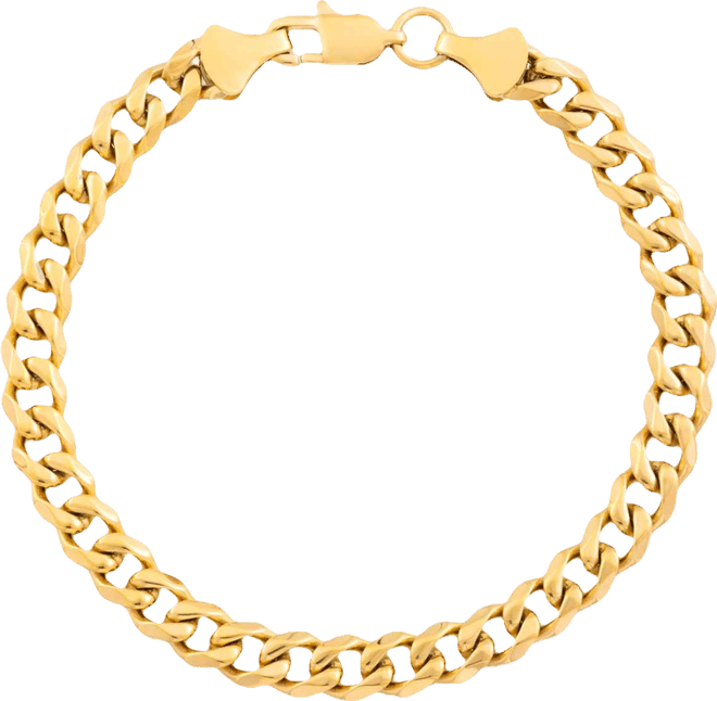 Smith Men's Curb Link Chain Bracelet in Gold-Tone Ion-Plated Stainless Steel