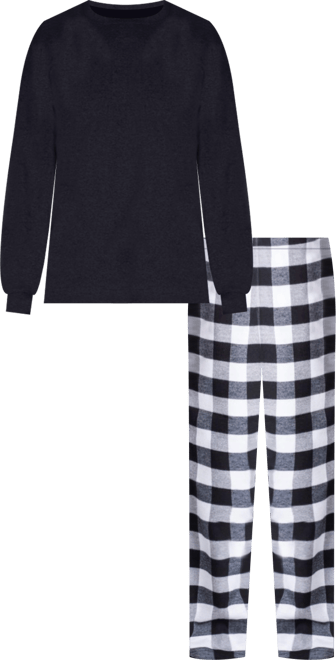 Men's Crew Neck Fleece Pajama Set