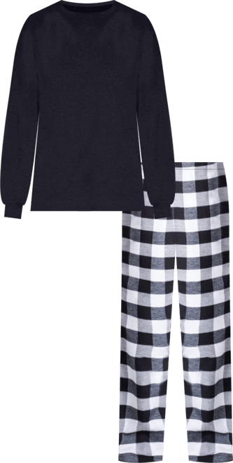 Men's Crew Neck Fleece Pajama Set