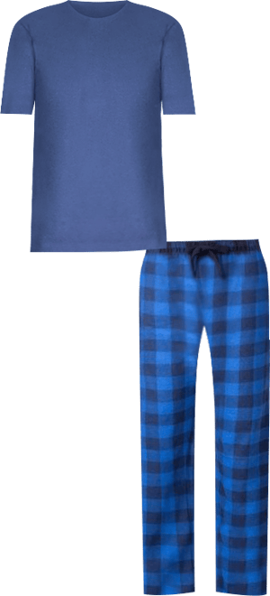 Men's Short Sleeve Knit Pajama Set