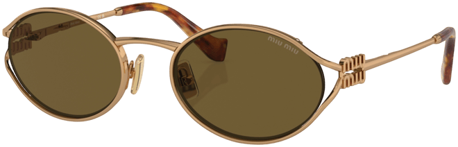 Women's Oval Metal Sunglasses, MU52YS