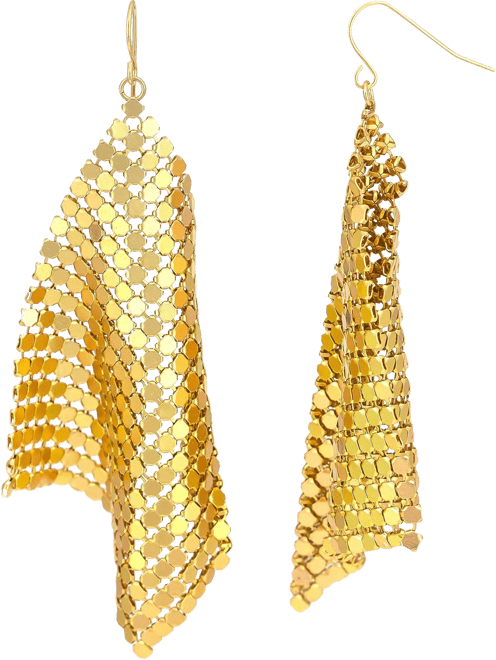 Bay Studio Gold Mesh Dangle Earrings