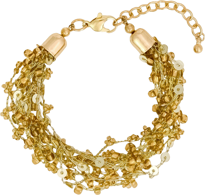 Bay Studio Clasp Sequin Crochet Bracelet