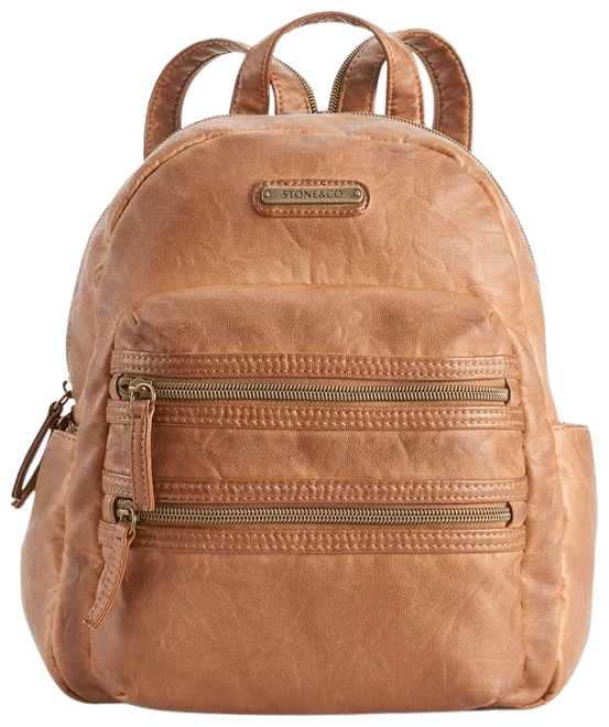 Stone Mountain Accessories, Bags, Stone Mountain Purse Tan Black Leather  Top Zip Shoulder Bag