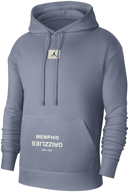 Men's Gray Memphis Grizzlies Courtside Statement Edition Pullover Hoodie