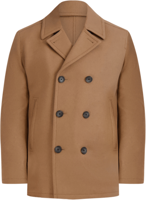 未使用 NAUTICA PEA COAT Double-Breasted Wool Blend Peacoat | Nautica