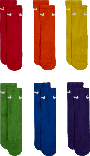 Nike Everyday Kids' Cushioned Crew Socks (6 Pairs)