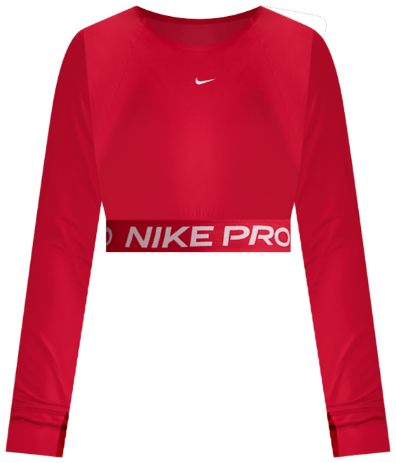 Nike Pro Women's Dri-FIT Cropped Long-Sleeve Top