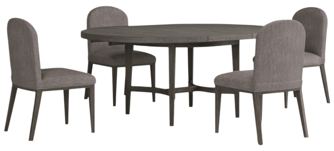 Griffith 5 Pc. Round Dining Set (Table & 4 Side Chairs), Created for Macy's