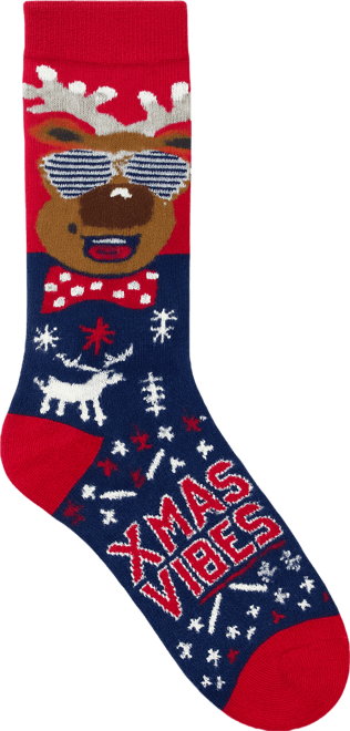 Men's Ultra Lite Eddie Festive Santa Crew Sock