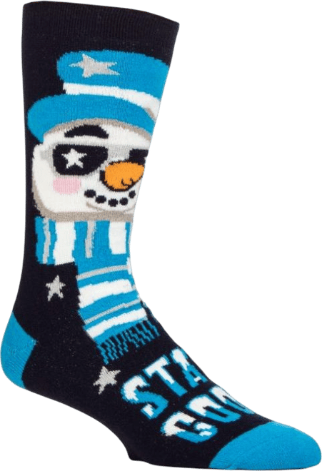 Men's Ultra Lite Eddie Festive Santa Crew Sock