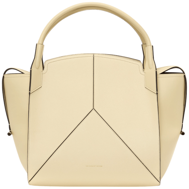 Victoria Bag In Ivory Grained Leather