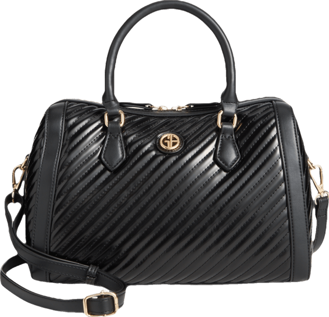 Giani Bernini Small Quilted Patent Dip Satchel Created for Macy s Macy s