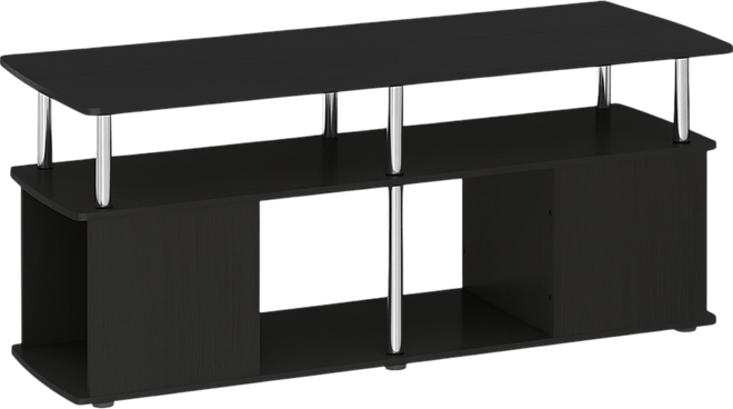 Modern Tv Stand Media Entertainment Center for Tv's up To 50" w/Open Storage Compartment for Living Room&Bedroom,Americano