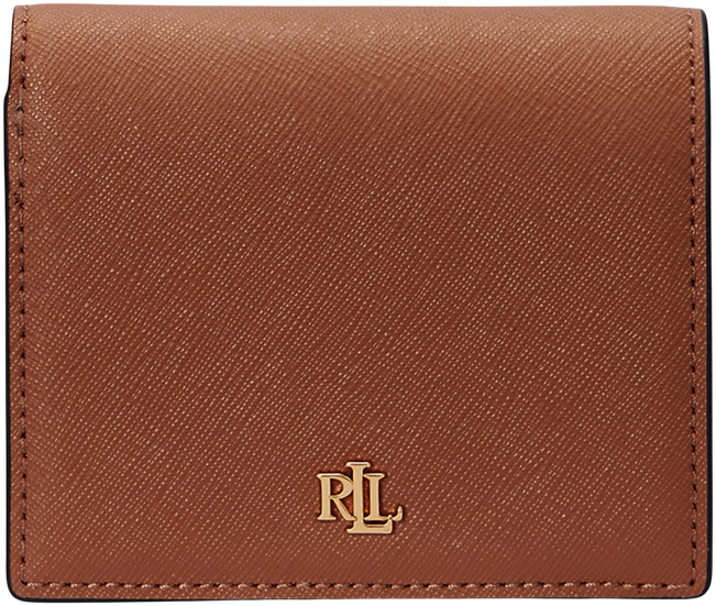 Crosshatch Leather Compact Wallet