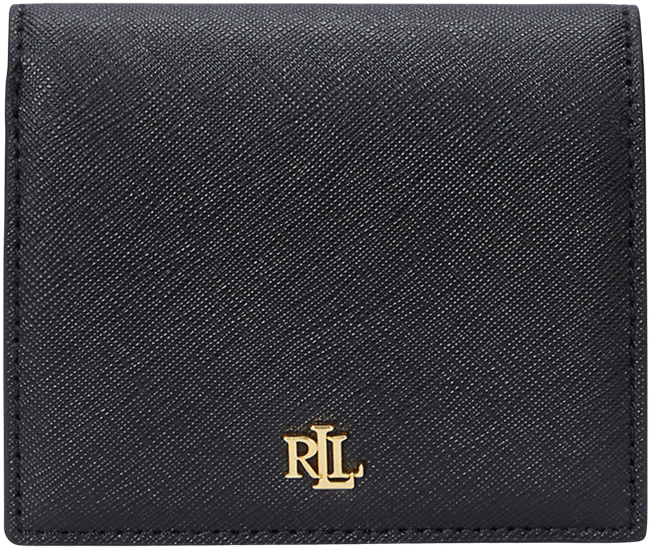 Crosshatch Leather Compact Wallet