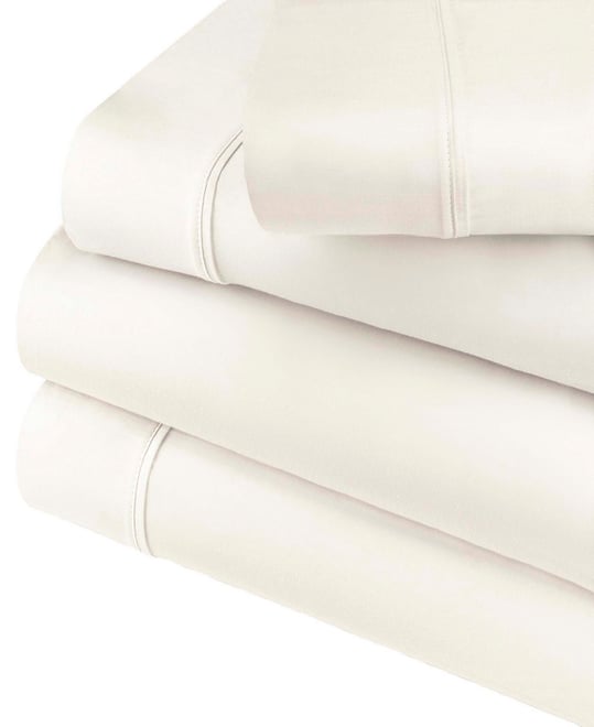 600 Thread Count Cotton Blend Solid Deep Pocket Sheet Set, California King