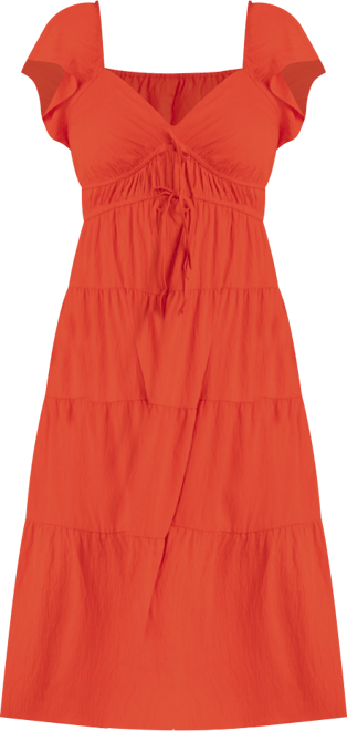 Women's Plus Size Ruffled Tiered Maxi Dress