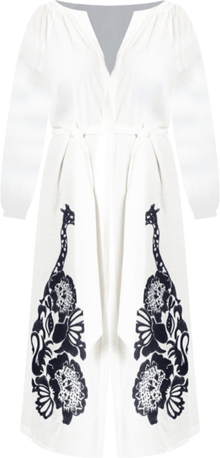 Women's Plus Size Relaxed Dress With Applique