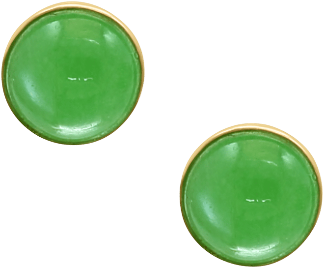Effy Dyed Jade Stud Earrings in 14k Yellow Gold