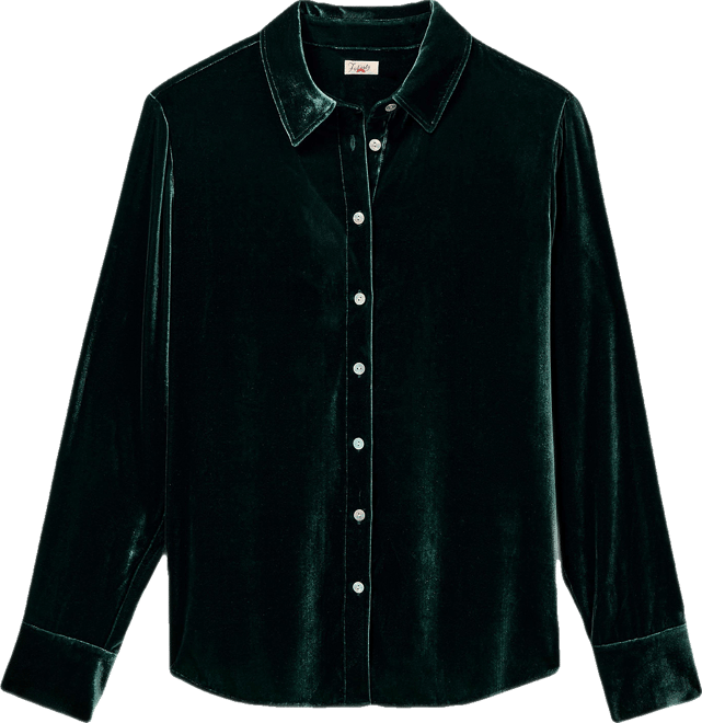 slim fit dress slacks ₹999 | Men's Sage Green Solid Velvet Shirt main image 0