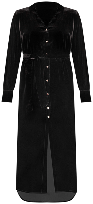 princess polly baby blue dress Black Velvet Collared Neck Shirt Dress With Button-down Front and Short  Sleeves