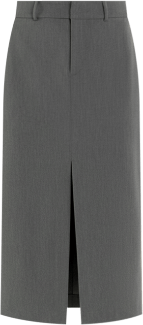 Women's Front Slit Maxi Skirt