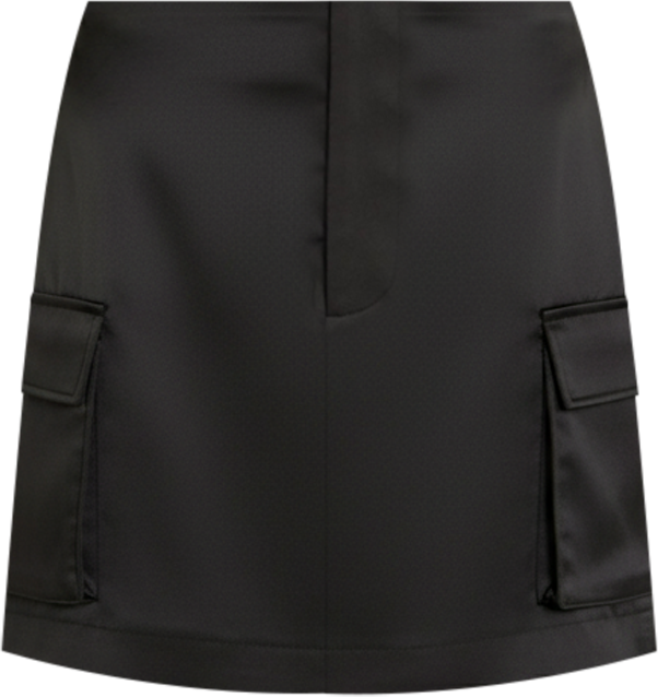 Women's Satin Cargo Mini Skirt