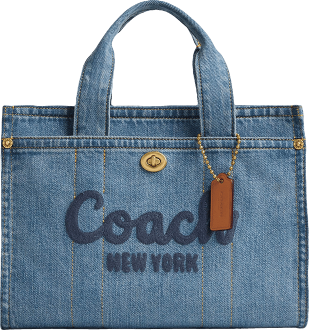 COACH Cargo 26 Mini Denim Handle Tote Bag | Dillard's