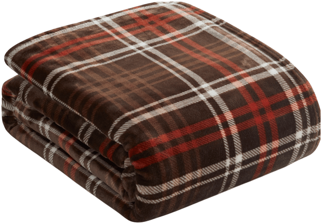 Lucky Brand Camper Plaid Cozy Plush Throw, 50" x 70"