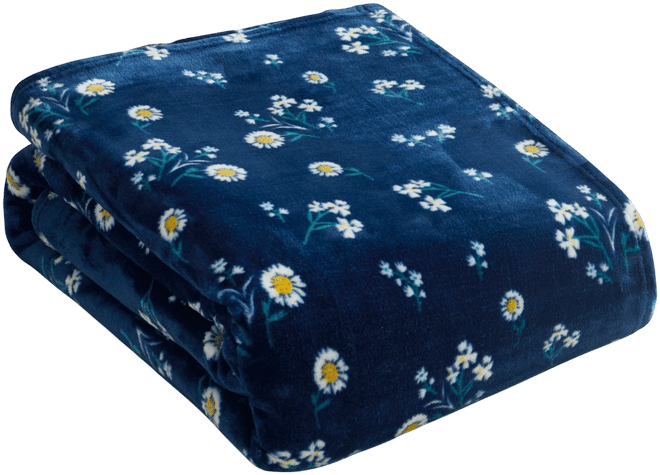Daisy Floral Cozy Plush Throw, 50" x 70"