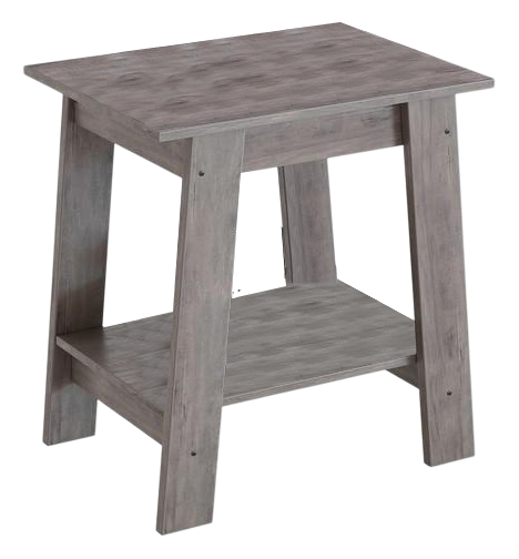 Side Table, End Table, Nightstand, 2-Tier Storage Shelf, Entryway Table, Sofa Table for Small Space, Living Room, Bedroom, Small Minimalist Bed